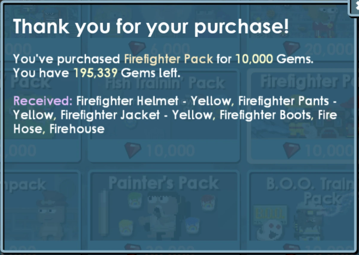 Firefighter Pack Growtopia Wiki Fandom