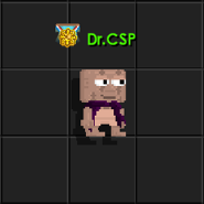 Seorang player menggunakan Purple Scarf