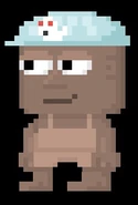 A player wearing the B.O.O. Helmet