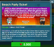 Beach Party Ticket - Purchase