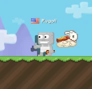 A player with a Cloud Rabbit equipped