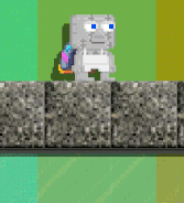 A player wearing the Confetti Jump Pack