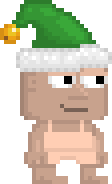 A player wearing the Elf Hat.