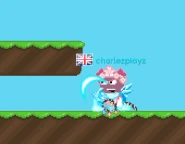 Seorang player menggunakan Winter scarf desain dan serangan