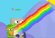 Punching animation of the Pet Leprechaun