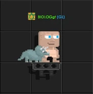 Player equiped Grey Pet Triceratops