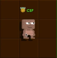 A player using a Das Red Balloon on himself