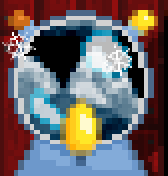 A Weather Machine - Snowy Night placed in front of Red Wood Wall