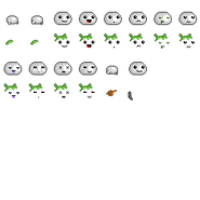 The sprites of a Silkworm.