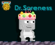 A player wearing the Birthday Cake Hat