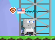 A player wearing The Chosen One Pants.