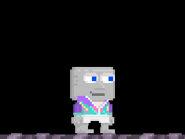 A player wearing the Disco Dude's Jacket