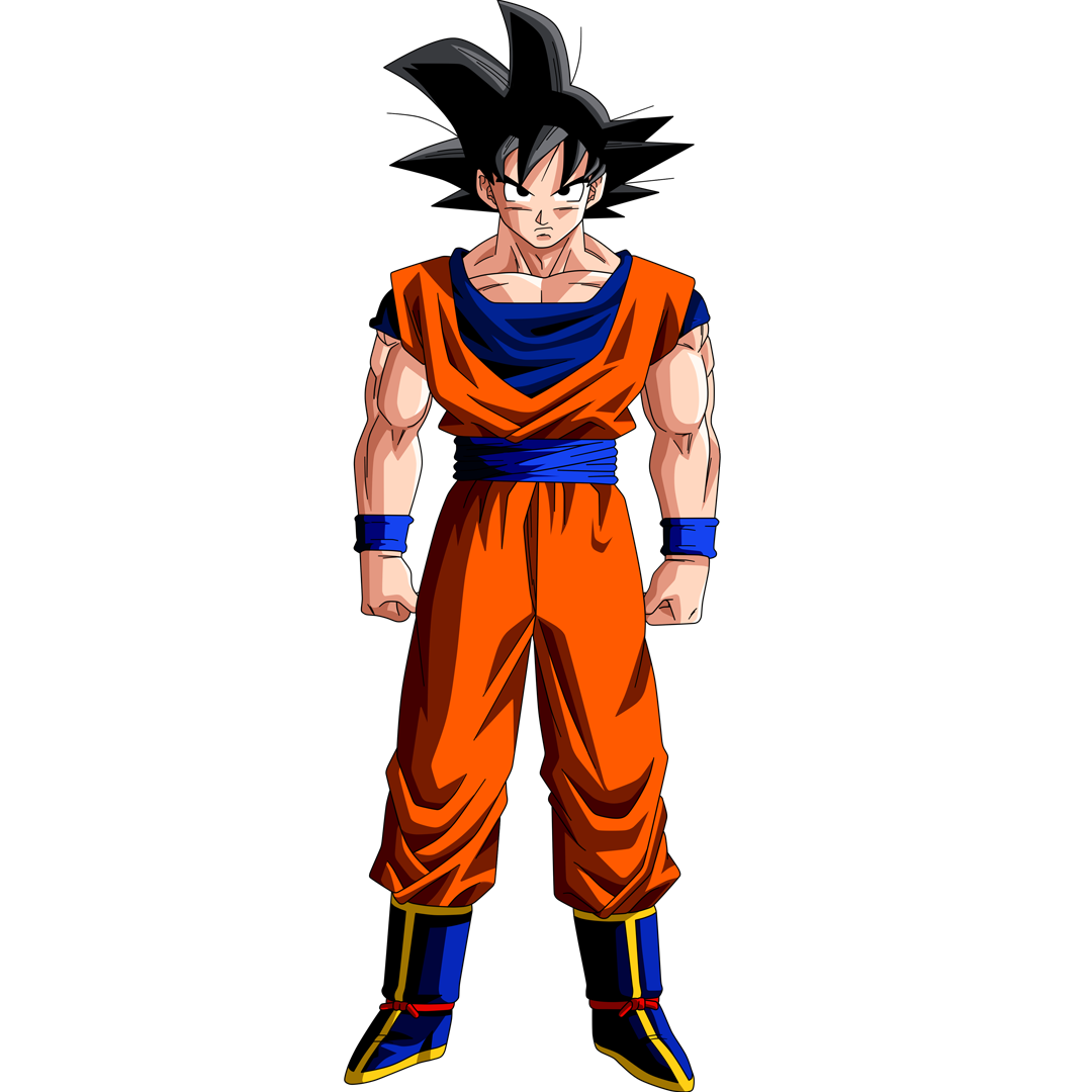 Personagem de desenho animado goku gerado por ia