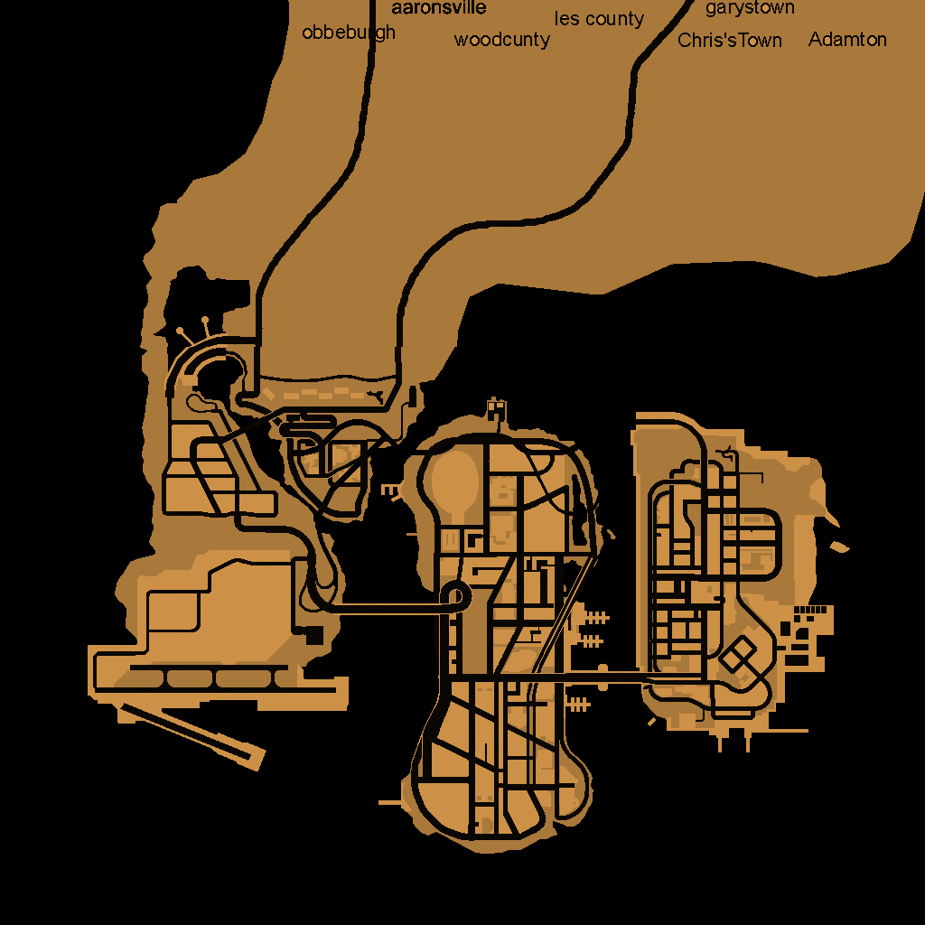 GTA 3's Liberty City Map in GTA 5 