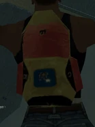 Parachute with the Rockstar logo on it.