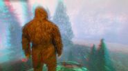 Player as the Bigfoot after eating the Peyote Plant.