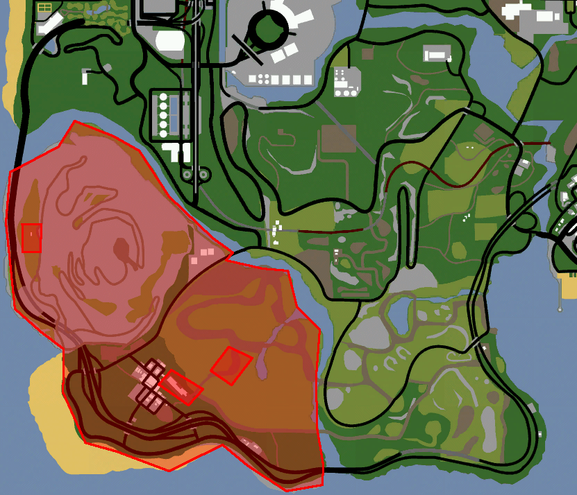 gta san andreas bigfoot map