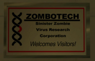 The welcome sign.