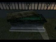 A coffin at Drive Thru Confessions is where zombies are believed to spawn.