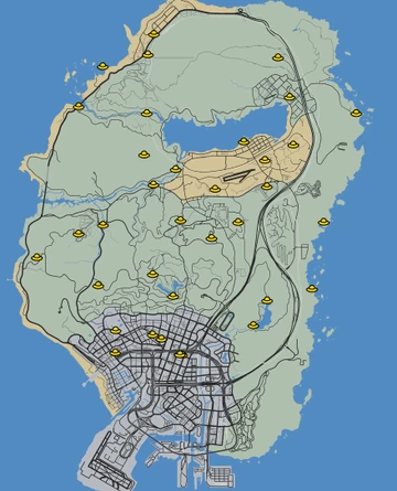 Gta V Ufo Parts Map Spaceship Parts | Gta Myths Wiki | Fandom