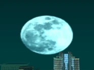 Biggest size of the Moon in GTA San Andreas.
