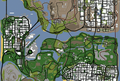 GTA San Andreas Map | 3D model