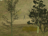 A Bigfoot sighting in GTA SA, most likely fake.