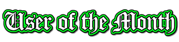 User of the Month