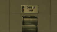 The elevator to the underground lab.
