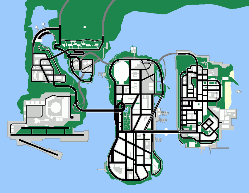 GTA 3 Map 3D model