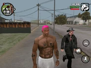 Mr. Trenchcoat appearing in a tablet version of the game.