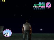 The Rockstar constellation in GTA Vice City.