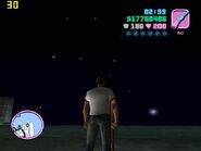 Rockstar star constellation in Vice City.