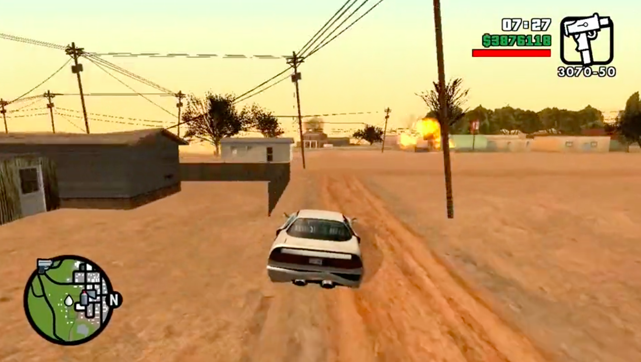 Not Die When Vehicle Explodes para GTA San Andreas