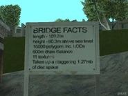"BRIDGE FACTS" sign.