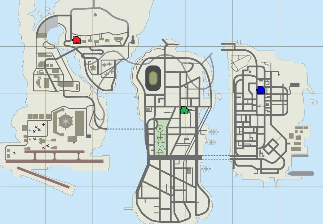 Карта пакетов в gta 3