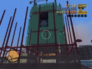 Строительные леса, служащие фундаментом для "Staunton Plaza"