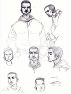 Szkice osoby Claude'a