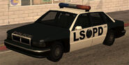 Um carro policial da LSPD em Grand Theft Auto: San Andreas.