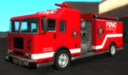 Un camion de pompiers dans GTA Vice City Stories (vue avant)