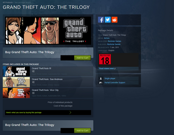 Grand Theft Auto: The Trilogy – The Definitive Edition – Wikipédia, a  enciclopédia livre