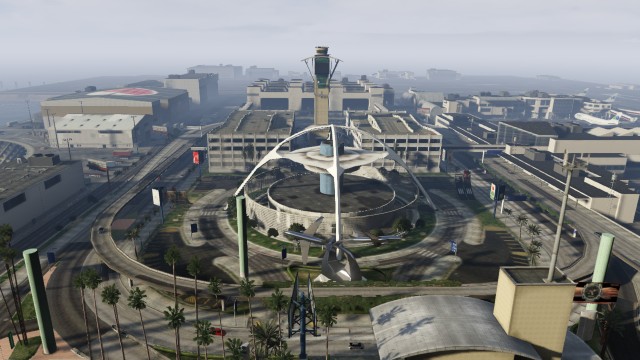 localização do aeroporto de Los Santos no GTA 5 