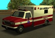 Une Ambulance dans GTA San Andreas.