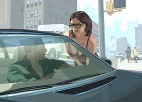 В машине проститутка