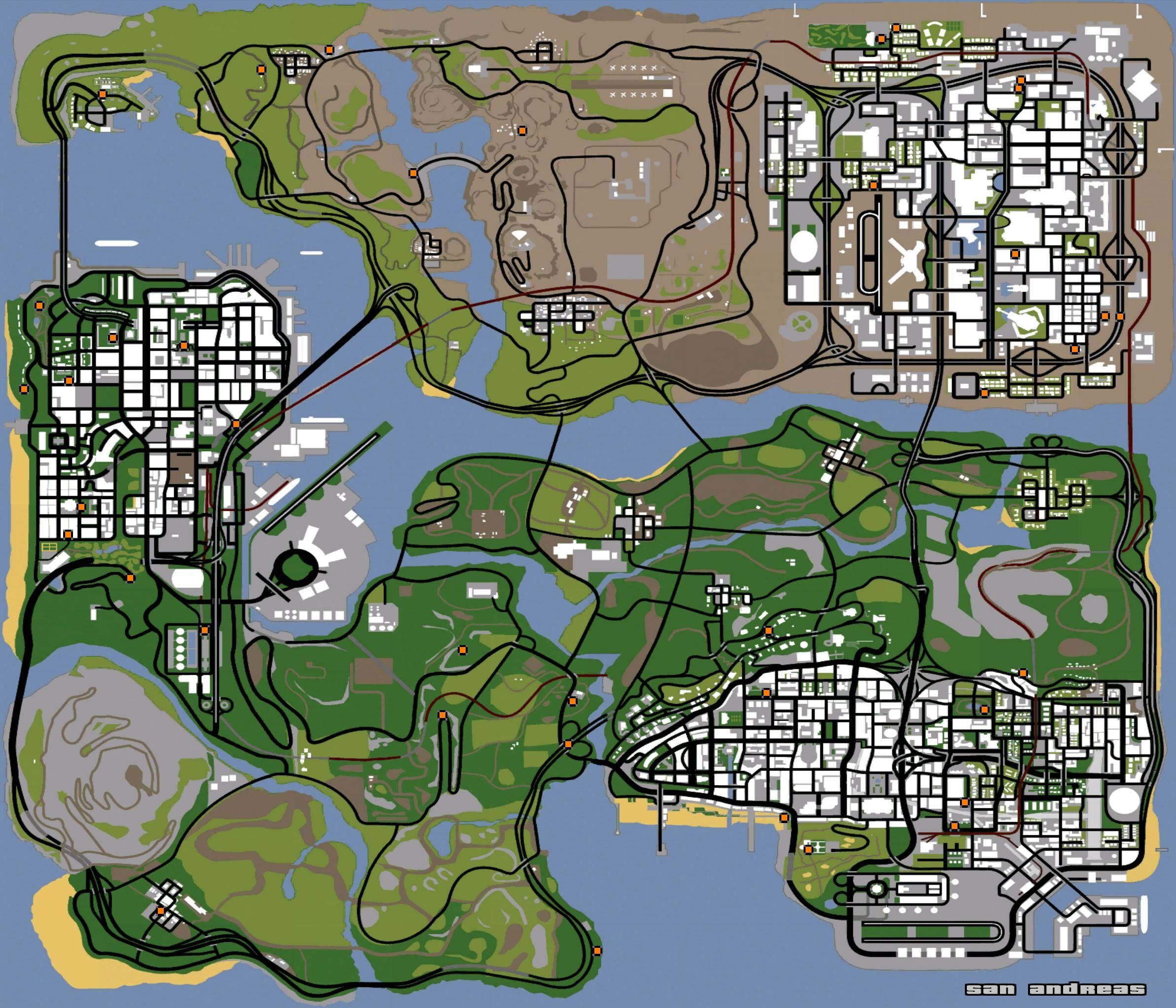 Карта сампа с названиями. ГТА Сан андреас Map. Grand Theft auto San Andreas карта. Магазины одежды в Сан андреас. Карта граффити в ГТА Сан андреас.