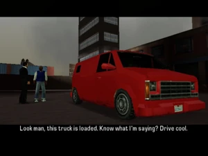 Красный Rumpo, доступный во время миссии «Bringing the House Down»