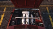 Vue du moteur d'une Warrener dans GTA Online.