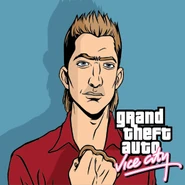 Artwork Kent Paulról a GTA Vice Cityben.