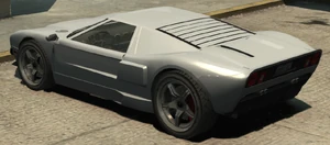 Задний вид бежевого Bullet GT в The Ballad of Gay Tony