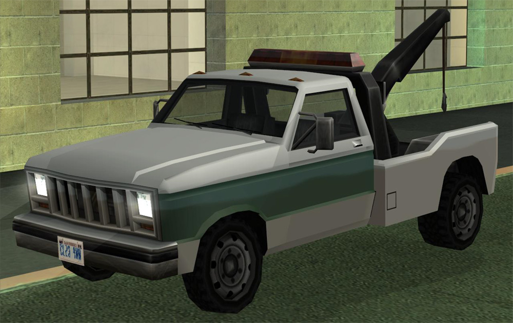 Машина механика гта. ГТА са towtruck. GTA sa эвакуатор. ГТА Сан андреас эвакуатор. Tow Truck GTA sa.